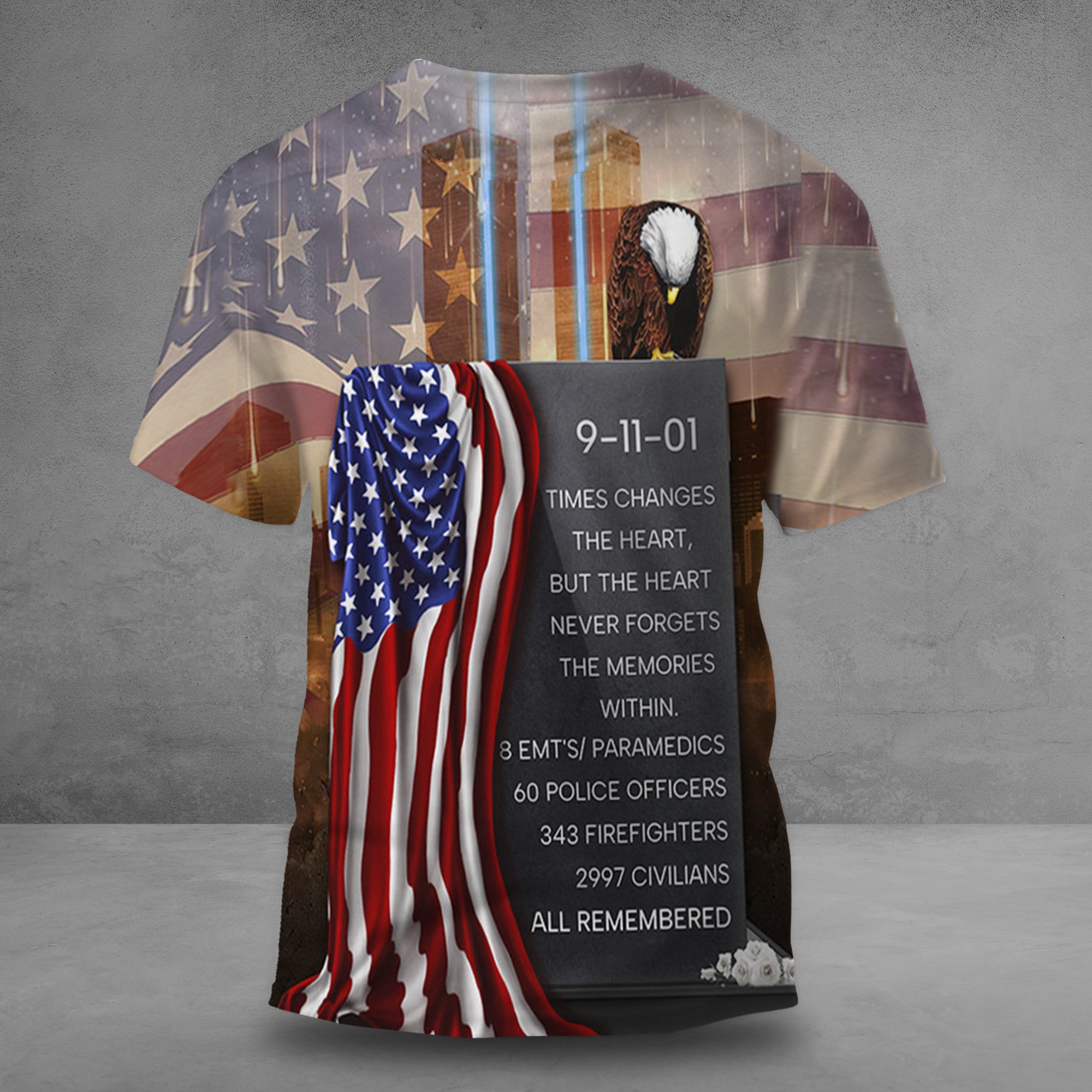 9 11 We Will Never Forget Shirt Eagle American Flag Twin Towers 21st Anniversary Patriot Day