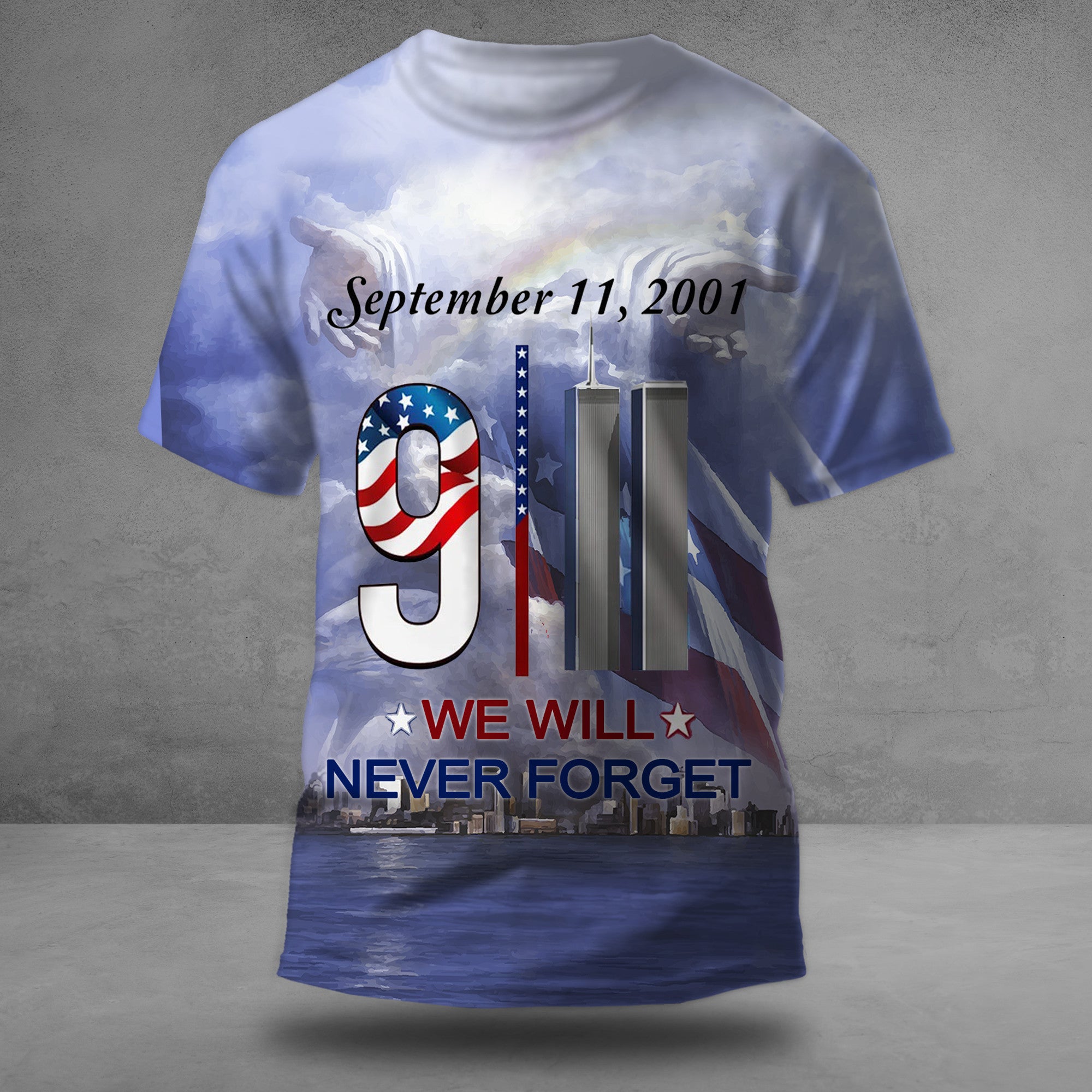 9 11 We Will Never Forget Shirt September 11 21st Anniversary Patriot Day Clothing