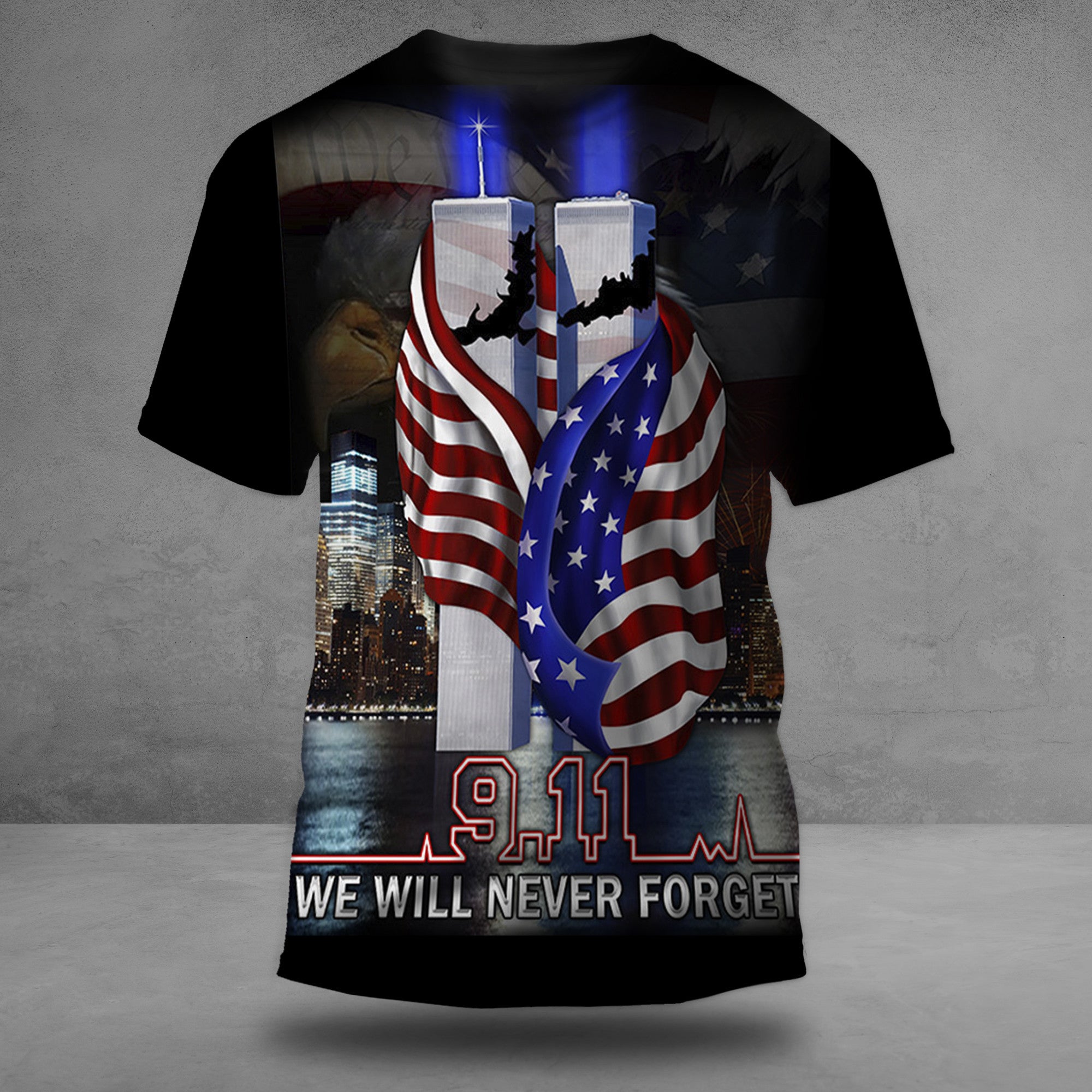 9 11 We Will Never Forget Shirt Twin Towers 22st Anniversary Of 9 11 2024 Patriotic Clothing